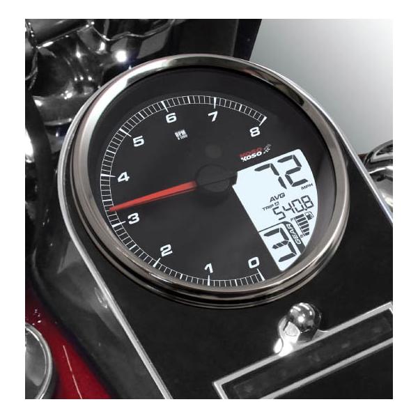 【適合】2014〜2024 FLHR、FLHRC、FLHRXS2011〜2017 ソフテイル2012〜2017 ダイナ※5インチタンクゲージ装着車用【商品説明】スピード：最大225mph（360km/h）オドメータートリップメーターギアイン...