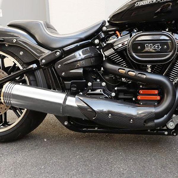 M8ソフテイル ベビーバズーカ EX フルエキゾーストマフラー ヒート  