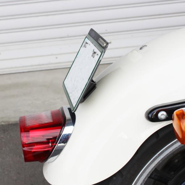 ナンバーレイダウン ブラケット(ブラック) KIJIMA