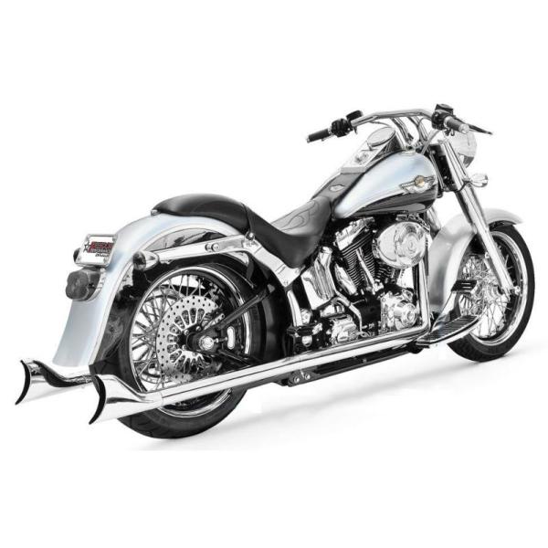 ハーレー純正2イン2用FLSTSオプションマフラーフィッシュテール付 hd-parts_hd00202