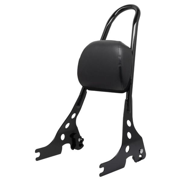 スポーツスター デタッチャブル・バックレストシーシーバー (ブラック) ドッキングハードウエア付 Hog Workz