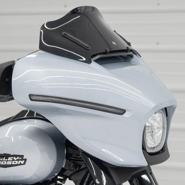 クロックワークス FLAREウインドシールド 8インチ ソリッドブラック