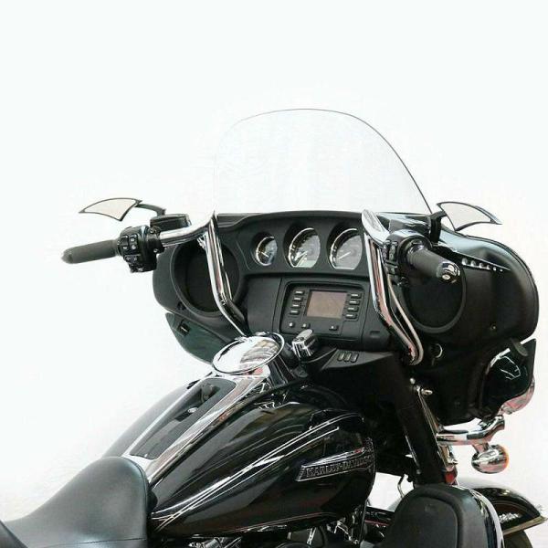 ハーレー用10インチ モンキーバー ブラック /ツーリングモデル バイク ハーレー用10インチモンキーバー メッキ /ツーリングモデル