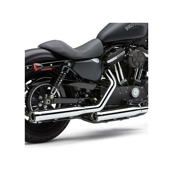 ハーレースポーツスター用 KHRM ステンレススチール クロームマフラー 2本 ハーレースポーツスター用 KHRM ステンレススチール クローム