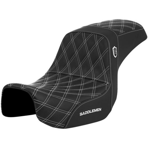 サドルマン　シート　ダイナ　サンディエゴカスタムズ ハーレー ダイナ プロシリーズ・パフォーマンスシート (ホワイト