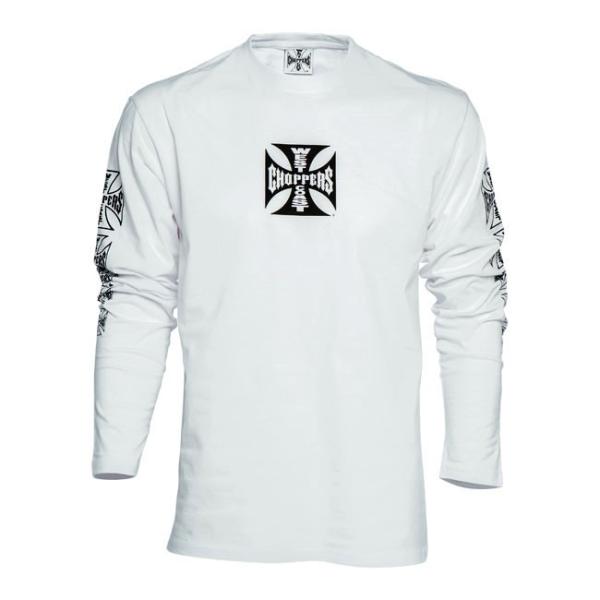 ウエストコーストチョッパーズ SEL-966199 WEST COAST CHOPPERS 「MALTESE CROSS」ロングスリーブT ホワイト