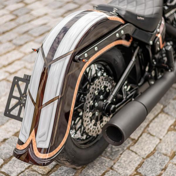 M8ソフテイルスリム 4インチ ストレッチリアフェンダー Killer