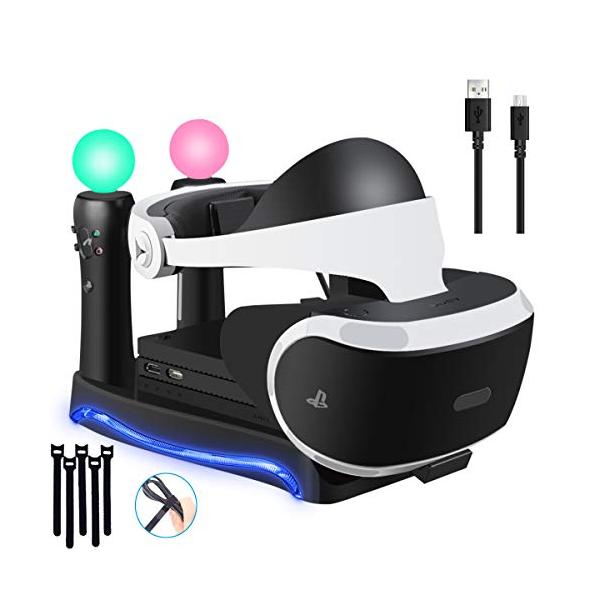 Psvr スタンド Vrゴーグル スタンド Vrヘッドセット ホルダー Ps Moveコントローラ 2 同時充電 Vrコネクタ Vrヘッドセ Www Fcekano Edu Ng