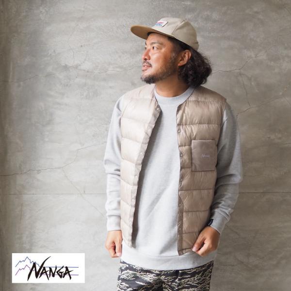 ナンガ インナー ダウンベスト NANGA INNER DOWN VEST MEN N1Id-VEST ダウン ベスト メンズ レディース ダウンジャケット ノーカラー インナーダウン