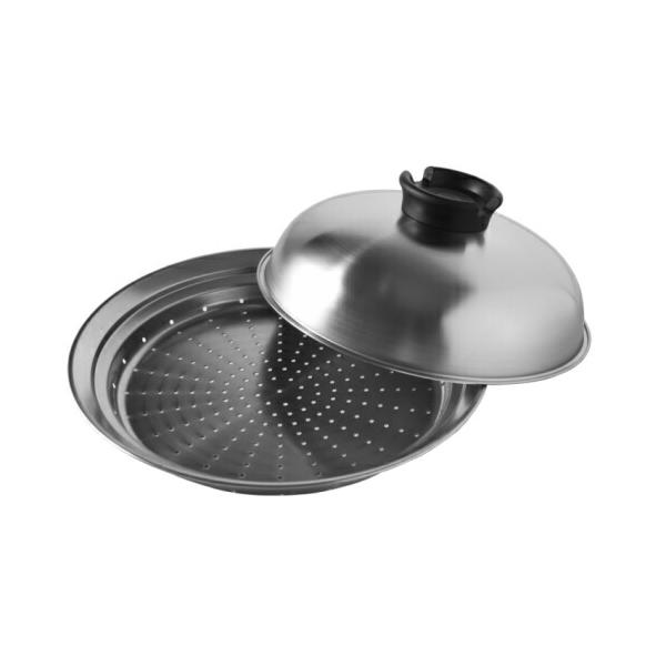 アーネスト のせるだけ蒸し器 24〜26cm A-77393 フライパン用 燕三条 簡単 蒸し料理 レシピ付き【基本宅配便送料無料】