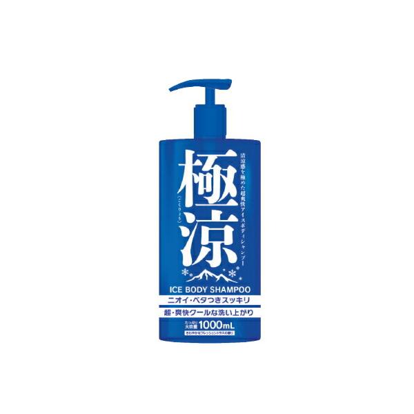 ボディーソープ 極涼 アイスボディシャンプー 1000ml 大容量 クール