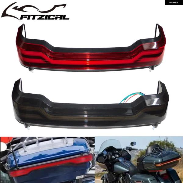 並行輸入品 ハーレー オートバイ LED ブレーキ ウィンカー ランプ トランク パック ライトレッド/スモーク レンズ ツーリングロードエレクトラ グライド ウルト