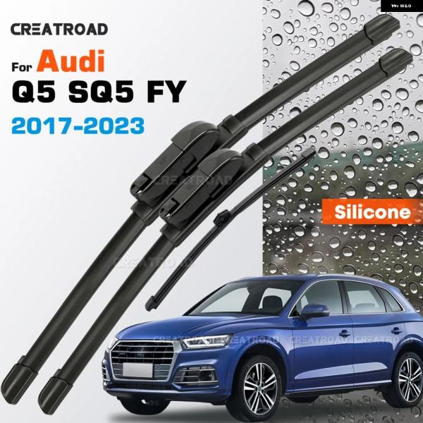 並行輸入品 アウディ シリコン ワイパー ブレード Q5 SQ5 会計年度 コーティングサイレント HD フロントガラス 2 4 インチ 20 1 2017-2