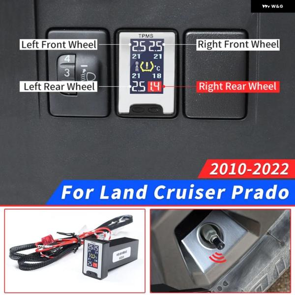 並行輸入品 トヨタ LC150 LC200 ランド クルーザー プラド 150 TPMS タイヤ エア 圧モニター デジタル LCD センサー アラーム システ
