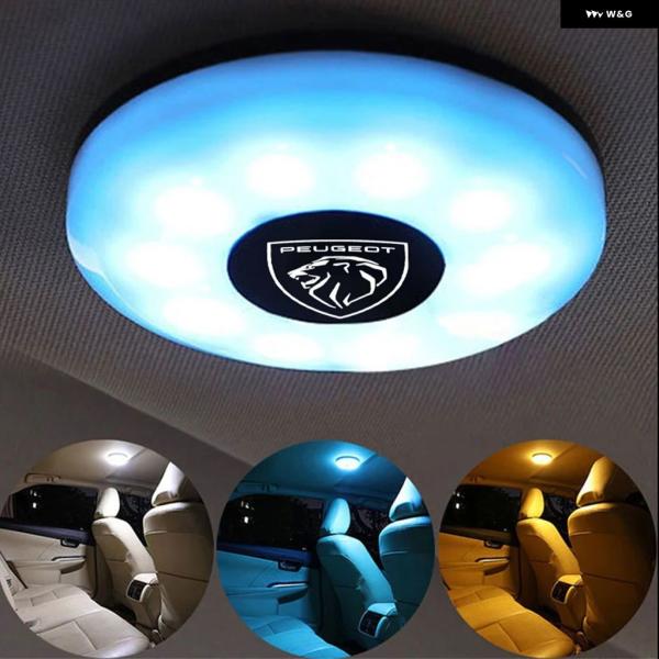 並行輸入品 プジョー 車用マグネット式 LED ライト 車内読書灯 408 4008 308 3008 リフター 5008 508 2008 208 301 R