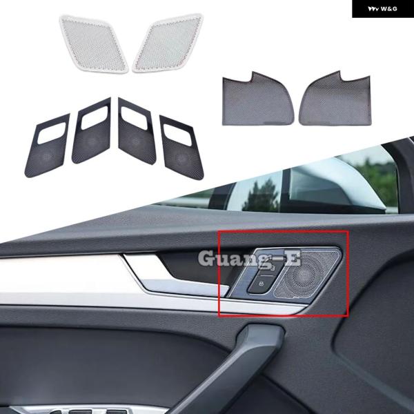 並行輸入品 アウディ Q5 Q5L 2018 - 21 2022 23 車用インナーリア ドアハンドル オーディオ スピーカー カバー トリム ボウルホーン ア
