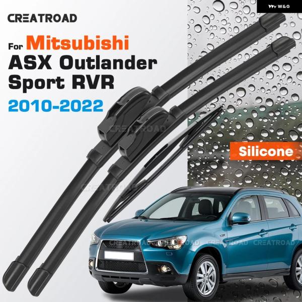 並行輸入品 三菱 シリコン ワイパー ブレード ASX アウトランダースポーツ RVR 2019 - 21 コーティング フロントガラス 2 4インチ 21イン