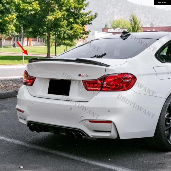 並行輸入品 BMW F82 CS スタイル M4 クーペ オート カーボン リアリップ スポイラー トランク ブーツ ウィング 2014年以降 1個