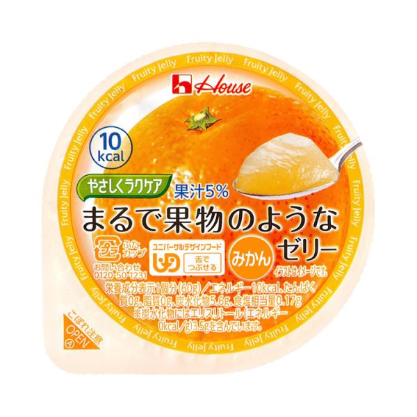 舌でつぶせる 介護食・健康食品 やさしくラクケア まるで果物のような