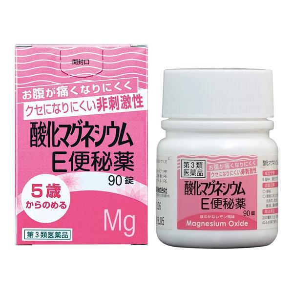 【第3類医薬品】 酸化マグネシウムE便秘薬 90錠 - 健栄製薬 [便秘/肌荒れ]
