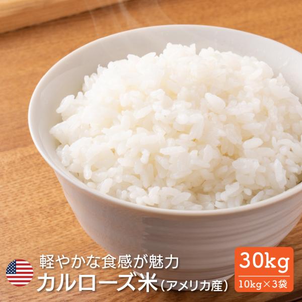 暮らし応援！ アメリカ産米 30kg(10kg×3袋) 送料無料 業務用 大容量 まとめ買い お買い得 コスパ アメリカ産 白米 米 お米 爆買