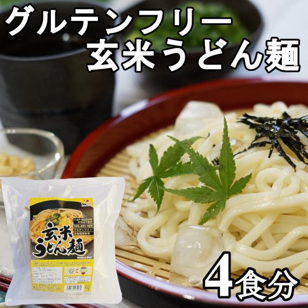 グルテンフリー 玄米うどん麺 国産玄米 小麦粉不使用 無添加 無着色 特定原材料27品目不使用 4食分 100gx2個x2袋 H 032 Healthy Market Yahoo 店 通販 Yahoo ショッピング
