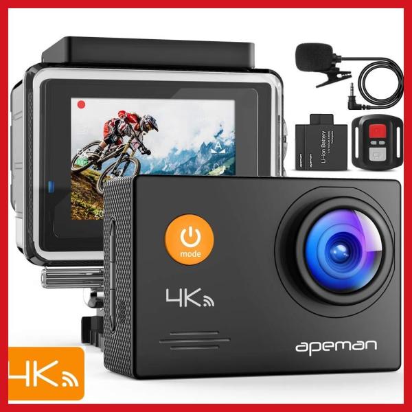 アクションカメラ 新型 APEMAN A79 4K高画質 1600万画素 外部 