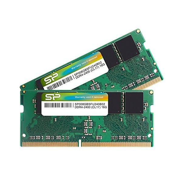 シリコンパワー ノートPC用メモリ DDR4-2400(PC4-19200) 8GB×2枚