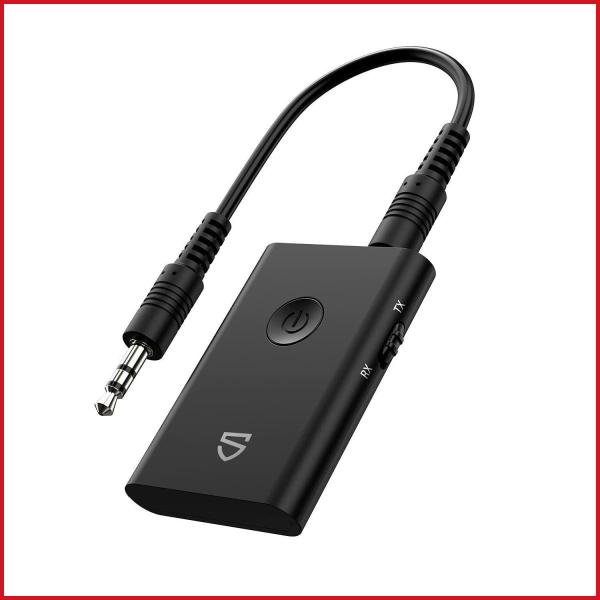SOUNDPEATS Bluetoothオーディオトランスミッターレシーバー S1  正規仕入れ 一台二役/2台同時接続/長時間動作/AAC aptX コーデック対応/充電しながら使用可