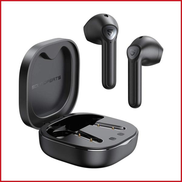 ワイヤレスイヤホン 正規仕入れ SoundPEATS(サウンドピーツ) TrueAir2 Bluetooth 5.2 インナーイヤー型 Type-C充電 (ブラック)