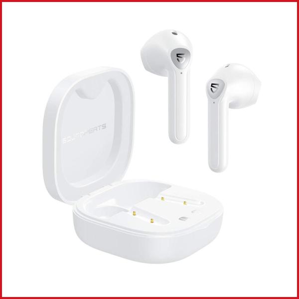 ワイヤレスイヤホン 正規仕入れ SOUNDPEATS TrueAir2 Bluetooth5.2 QCC3040チップセット搭載 高音質 低遅延 インナーイヤー型 Type-C充電 (ホワイト)