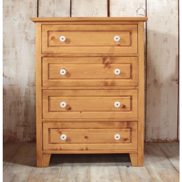 ■サイズ幅65×奥45×高85cm 　■樹　種パイン材■塗　装天然ナチュラルオイル塗装（ライトブラウン・ダークブラウン）■詳　細掘り込みを入れた引き出しの前板が高級感のあるチェスト。大きすぎず、寝室やリビングにも置きやすいサイズです。寝室で...