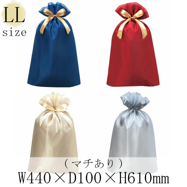 ラッピング ギフト袋 巾着バッグ Noble オーガンジー Llサイズ 1枚入 ブルー レッド ゴールド シルバー バレない梱包 ラッピング用品 ラッピング材 ラッピングのハートサプライ 通販 Yahoo ショッピング