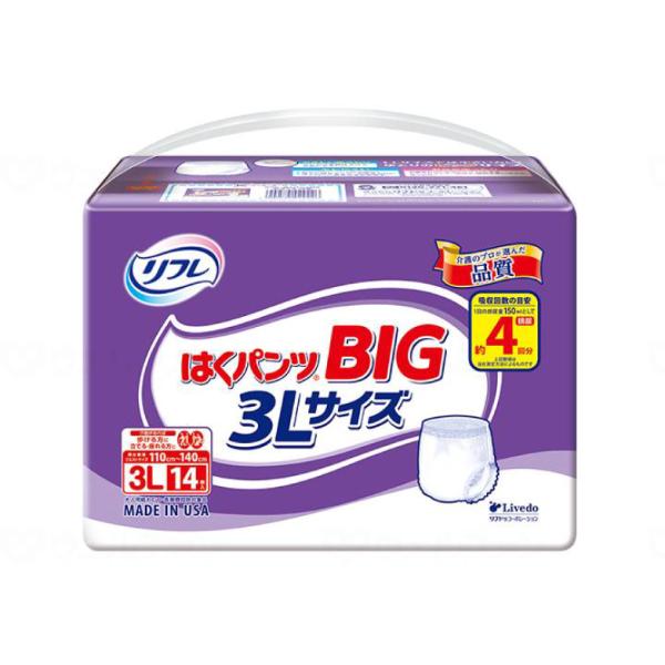 リフレ 大きい人のはくパンツ レギュラー 3L / 17638 LLサイズでは