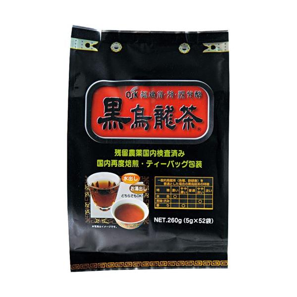 OSK 黒烏龍茶 5g×52包 ウーロン茶 中国茶 ティーバッグ 黒ウーロン茶 発酵 焙煎 黒 烏龍茶 水だし 発酵烏龍茶 発酵ウーロン茶