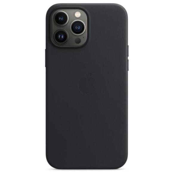 送料無料】iPhone13 Pro Max レザーケース ミッドナイト 黒 アップル