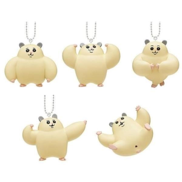 キタンクラブ 奇譚クラブ ムキムキのハムちゃん フィギュアマスコット × 全5種セット フルコンプ ガチャガチャ カプセルトイ