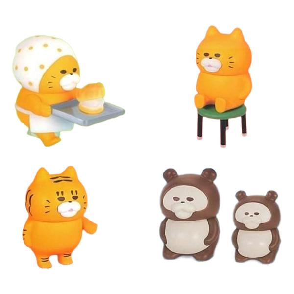 ノラネコぐんだん ミニチュアフィギュア だい4だん × 全4種セット 野良猫 軍団 絵本 ガチャガチャ カプセルトイ 第4弾 vol.4 コンプリート ケンエレファント