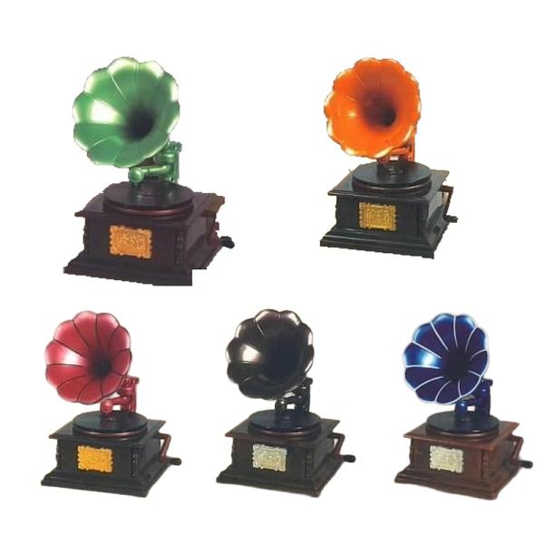 トイズスピリッツ 本当に鳴る! アンティーク蓄音機マスコット 大正浪漫ver. × 全5種セット フルコンプ ガチャガチャ カプセルトイ コンプリート