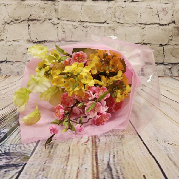 桃の花 菜の花 スイートピー 花束 ブーケ アレンジメント アートフラワー アーティフィシャルフラワー 造花 贈り物 ギフト プレゼント 桃の節句 ひな祭り Buyee 日本代购平台 产品购物网站大全 Buyee一站式代购 Bot Online