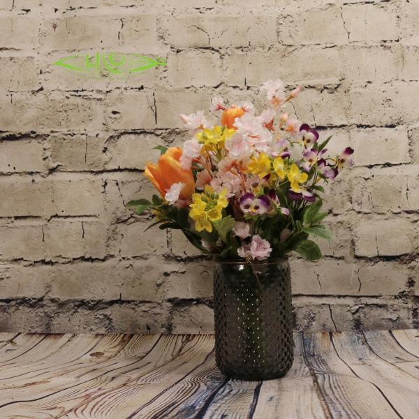 桜 菜の花 チューリップ ビオラ ガラス アレンジメント アートフラワー アーティフィシャルフラワー 造花 贈り物 ギフト 可愛い プレゼント さくら お花見 春 Buyee Servicio De Proxy Japones Buyee Compra En Japon