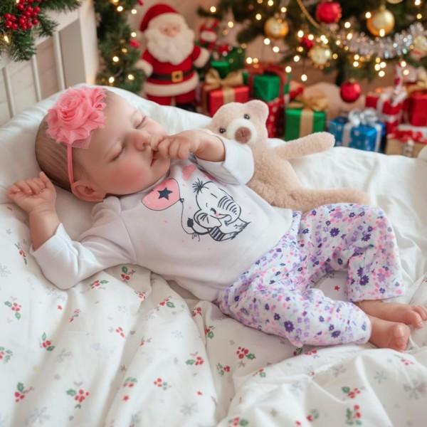 Lifelike Reborn Baby Dolls リアルな赤ちゃん人形 Magnetic 本物そっくり！女の子のベイビードール　17inch