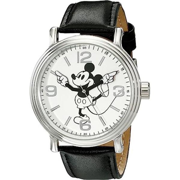 Disney ディズニー ミッキー・マウス腕時計 （シルバー） フラット 