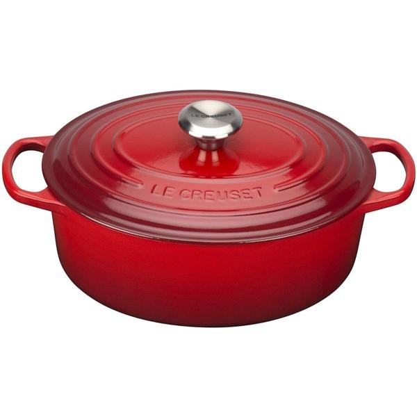 Le Creuset ル・クルーゼ 23cm ココット・オーバル (チェリーレッド