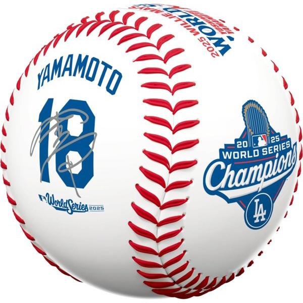 山本由伸投手サインボール(MLB 公式メジャーリーグ) MLB™初勝利記念ドジャース 山本由伸投手直筆サインボール特製展示
