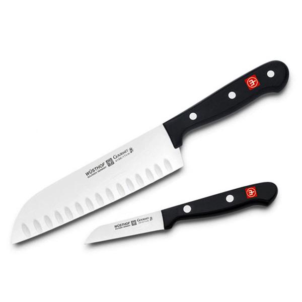 Wusthof ヴュストホフ ディンプル付き三徳包丁2点セット グルメ
