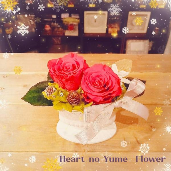 赤いバラのプリザーブドフラワーガラスドーム ROSE GALLERY