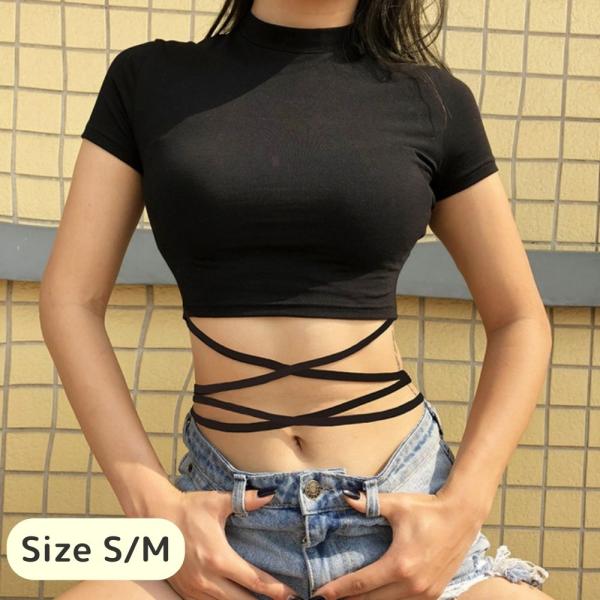 商品名ダンス衣装 レディース トップス 黒 へそ出し ショート丈 カットソー 半袖 tシャツ 韓国 ファッション ヒップホップ ストリート系■商品の仕様素材構成：100% 綿伸縮性：有　裏地：無素材：コットン■サイズは2種類キッズは可愛く大...