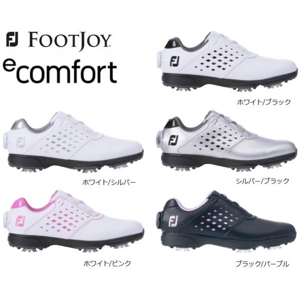ゴルフショップジョプロレディス 女性用 フットジョイ 2022 92374W フューエル FUEL ゴルフシューズ LACE レース ネイビー ピンク ゴルフシューズ kochiot