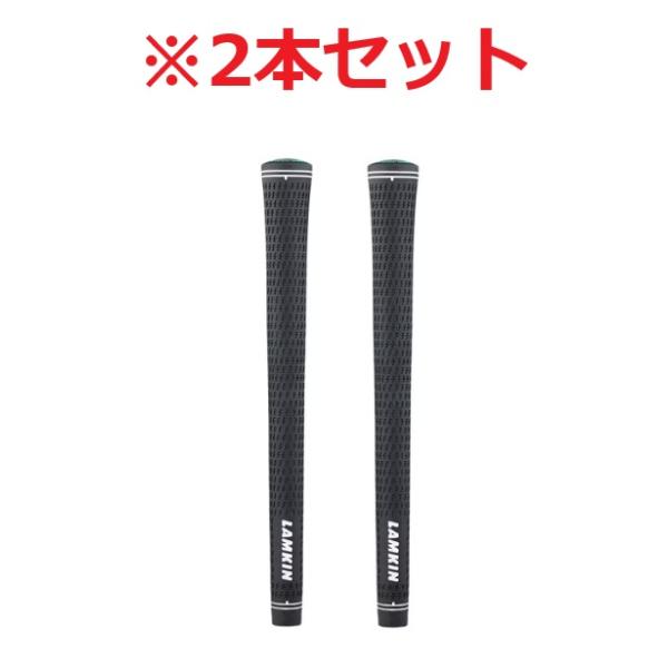 【2本セット】LAMKIN(ラムキン)クロスライン ラバー グリップ M60 ブラック ゴルフグリップ ウッド アイアン用